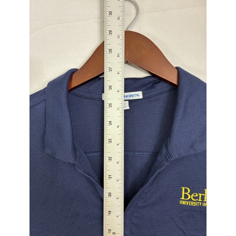 Port Authority Womens L UC Berkeley Polo Shirt Navy Blue Embroidered Cal Logo - Picture 4 of 7